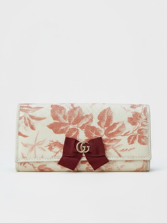 Gucci Handbags - GUCCI Marmont Herbarium Ribbon Continental Long Wallet Japan Exclusive PRISTINE